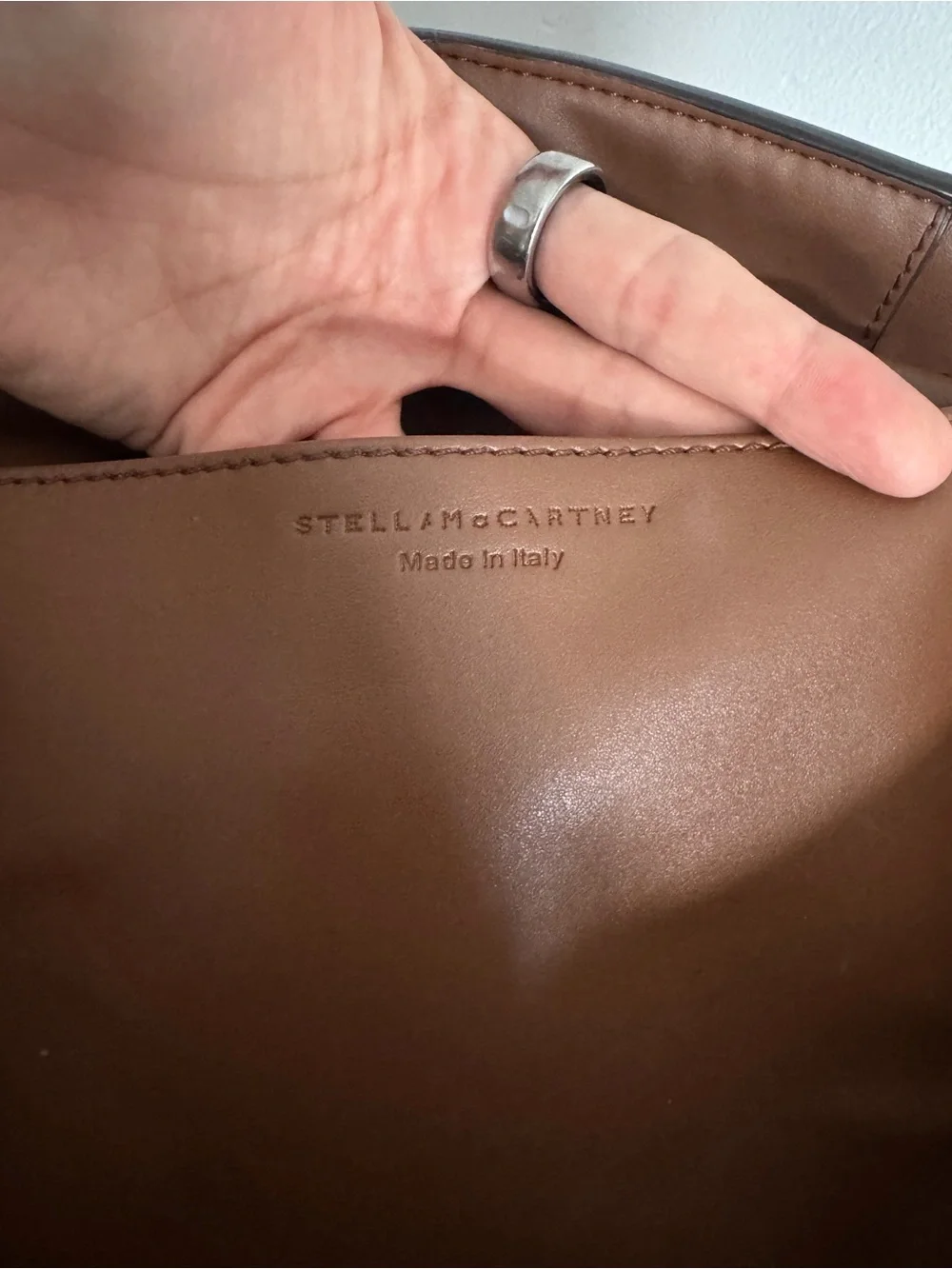Stella McCartney S-Wave Monogram Bucket Shoulder Bag